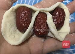 元宝红枣花卷的做法图解6