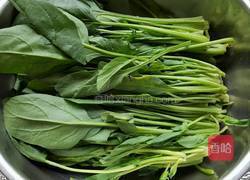 凉拌菠菜的做法图解1