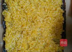 Illustration of how to make pumpkin and meat floss sushi 3