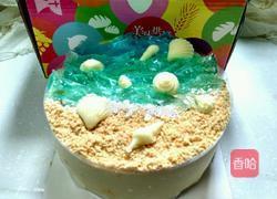 酸奶慕斯海洋蛋糕(六寸)的做法图解17