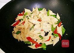 小炒豆腐皮的做法图解8