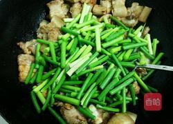 蒜苔炒五花肉的做法图解6