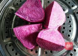 紫薯松糕的做法图解1