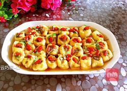 豆腐泡酿虾肉的做法图解9