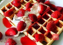 草莓华夫饼的做法图解10