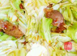Illustration of twice-cooked pork with cabbage 3