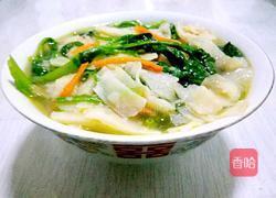 菠菜烩饼的做法图解6