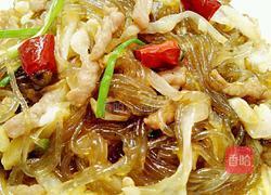 泡菜苕粉炒肉丝的做法图解10