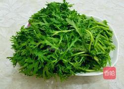 清炒茼蒿菜的做法图解1