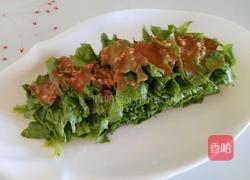 芝麻酱拌油麦菜的做法图解7