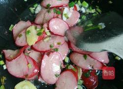 青椒炒香肠的做法图解4