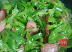 青椒炒香肠的做法图解6