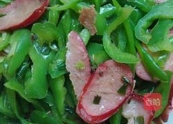 青椒炒香肠的做法图解7