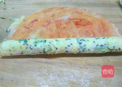 Illustration of how to make scallion egg burritos 8