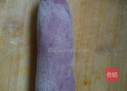 紫薯玫瑰花馒头的做法图解4