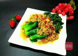 肉末芥兰的做法图解8