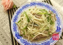 茭白青椒肉丝的做法图解16