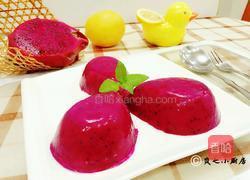 火龙果藕粉糕的做法图解11