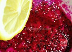 火龙果藕粉糕的做法图解3