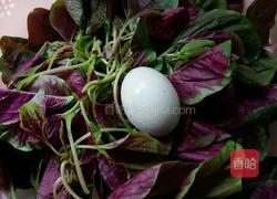 皮蛋苋菜汤的做法图解1