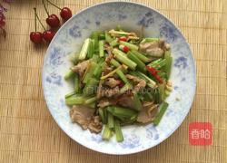 芹菜炒肉片的做法图解9