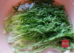 Illustration of how to make purple cabbage with bitter chrysanthemum and cold sauce 1