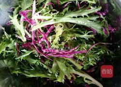 凉拌苦菊紫甘蓝的做法图解4