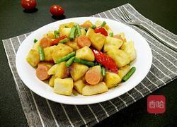 豆角火腿炒馒头的做法图解11