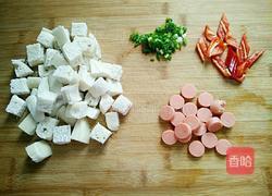 豆角火腿炒馒头的做法图解2