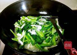 海鲜菇炒菜心的做法图解6
