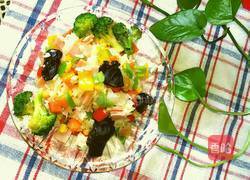 火腿什锦炒饭的做法图解5