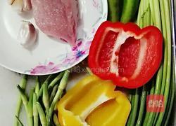 肉片蒜苔的做法图解1