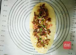 香肠鲜虾饼的做法图解4