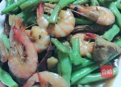 豆角炒虾的做法图解4