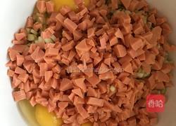 茄子火腿鸡蛋饼的做法图解2