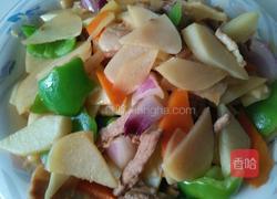 肉炒土豆片青椒的做法图解4