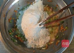 五彩蔬菜豆渣饼的做法图解4