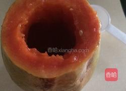 木瓜椰汁冻。的做法图解2