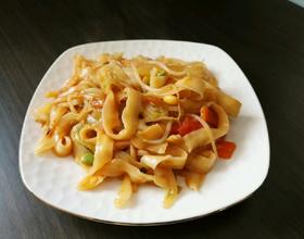 素炒刀削面[图]