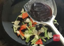 香芹百合炒木耳的做法图解4