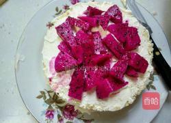 没有抹刀做的奶油水果蛋糕的做法图解4