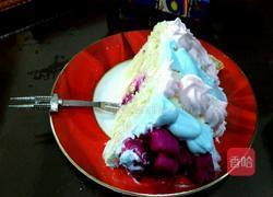 没有抹刀做的奶油水果蛋糕的做法图解9