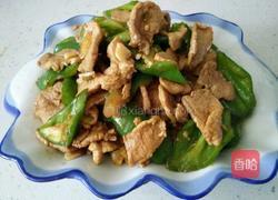 青椒炒肉片的做法图解4