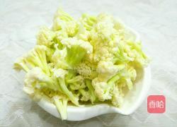 五花肉炒有机菜花的做法图解4