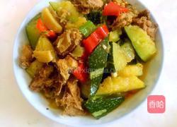 南瓜炖鸡块的做法图解6