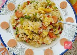 火腿肠蛋炒饭的做法图解9