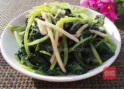 酸笋炒红薯叶的做法图解8