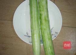 黄瓜肉末汤的做法图解1