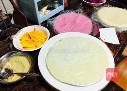 三色千层蛋糕的做法图解3