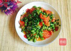 清炒毛豆西红柿的做法图解8
